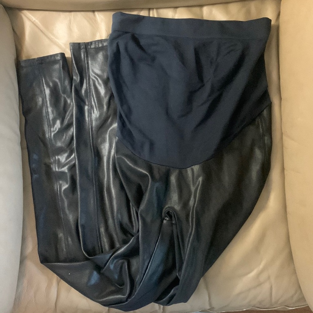 SPANX Faux Leather Pants, Maternity